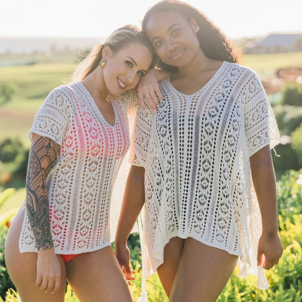 Cream Knitted Coverup